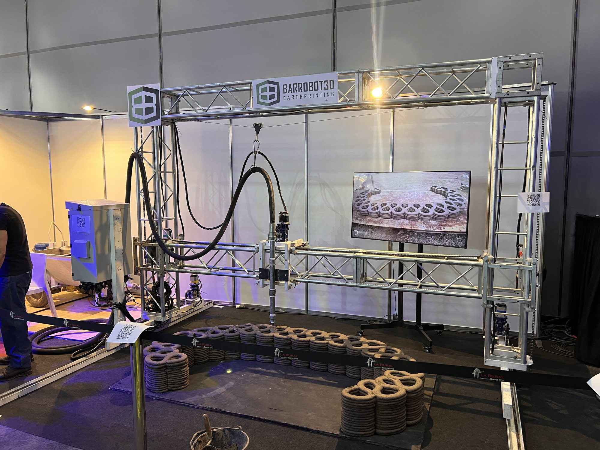 El stand de Barrobot3D en la Expo 3D Argentina